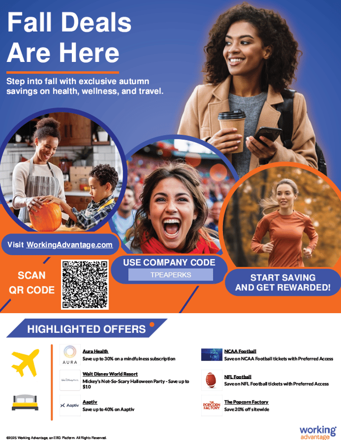 Working Advantage Oct 2025